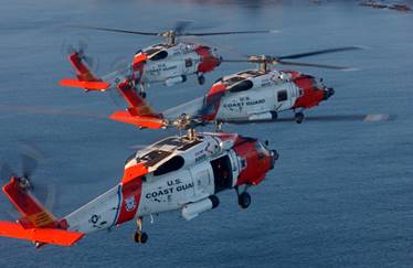 Coast Guard MH-60 Jayhawk helicopters