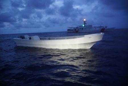 Coast Guard Cutter Joseph Tezanos (WPC-1118) interdicted a go-fast vessel, apprehended three smugglers and seized approximately $3.3 million dollars of cocaine Sept. 16, 2018 off Loiza, Puerto Rico. The interdiction was the result of ongoing multi-agency law enforcement efforts in support of Operation Unified Resolve, Operation Caribbean Guard and the Caribbean Corridor Strike Force.
