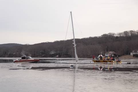 Coast Guard Oversees Salvage Operation on Connecticut River
